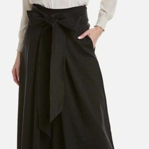 NEW Anthropologie Agua Bendita BLACK FLOWY WIDE LEG